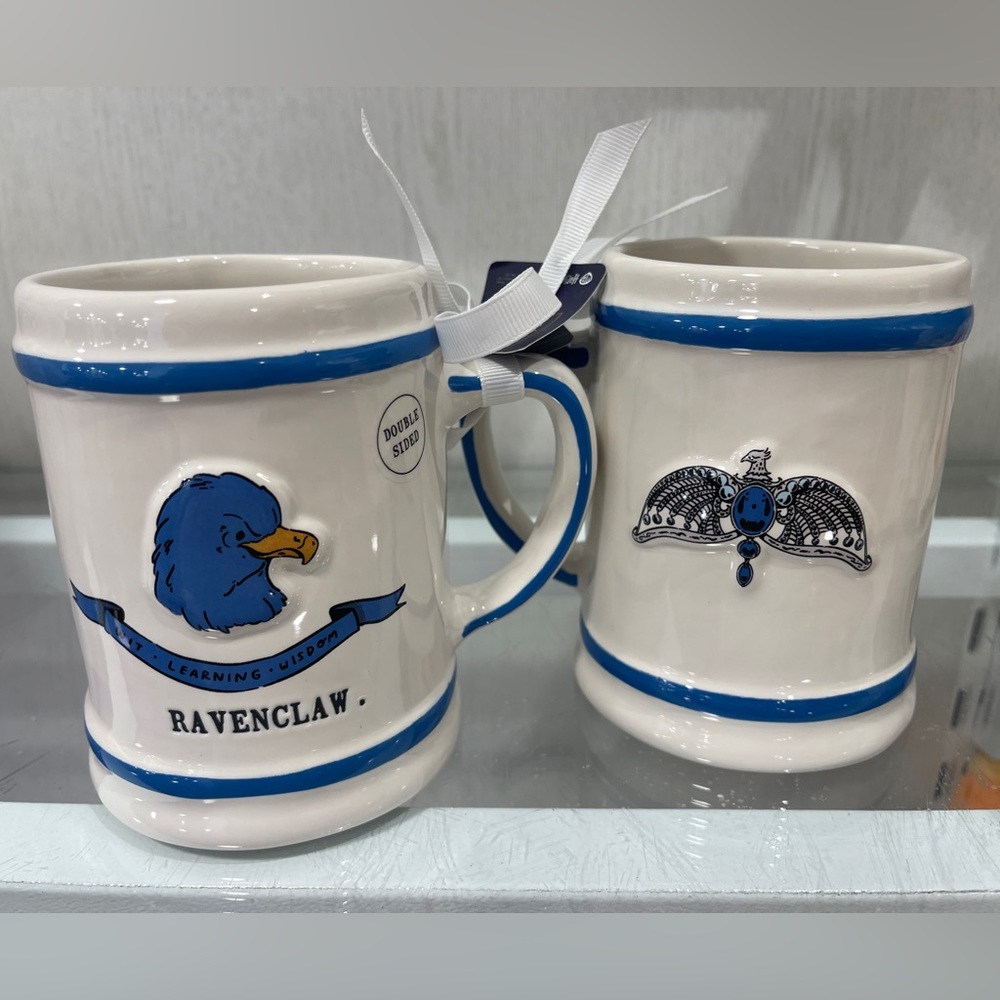 RAE DUNN Harry Potter Ravenclaw Eagle Horcrux Diadem Doublesided ceramic mug NWT